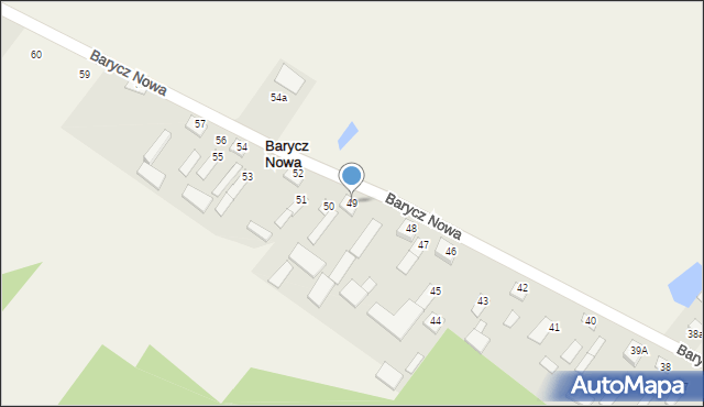 Barycz Nowa, Barycz Nowa, 49, mapa Barycz Nowa