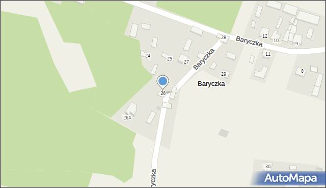 Baryczka, Baryczka, 26, mapa Baryczka