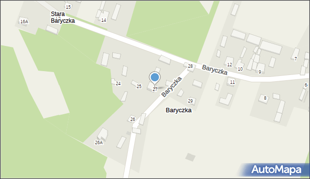 Baryczka, Baryczka, 27, mapa Baryczka