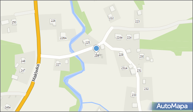 Baryczka, Baryczka, 228, mapa Baryczka