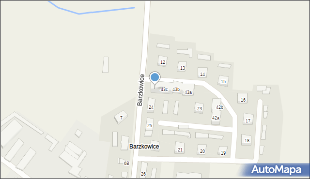 Barzkowice, Barzkowice, 43d, mapa Barzkowice