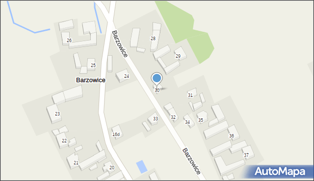 Barzowice, Barzowice, 30, mapa Barzowice