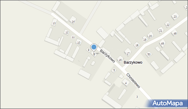 Barzykowo, Barzykowo, 8, mapa Barzykowo