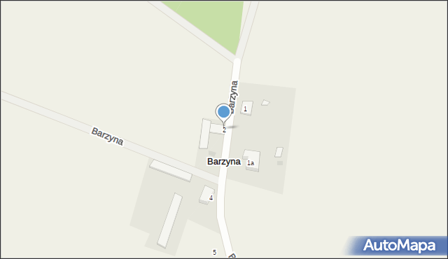 Barzyna, Barzyna, 2, mapa Barzyna