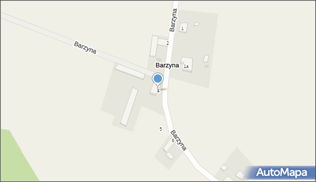 Barzyna, Barzyna, 4, mapa Barzyna