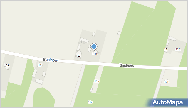 Basinów, Basinów, 10B, mapa Basinów