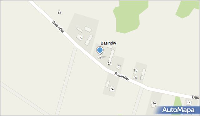 Basinów, Basinów, 6, mapa Basinów