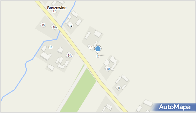 Baszowice, Baszowice, 11, mapa Baszowice