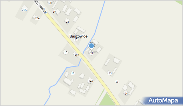 Baszowice, Baszowice, 14, mapa Baszowice