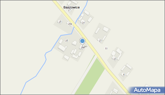 Baszowice, Baszowice, 14a, mapa Baszowice