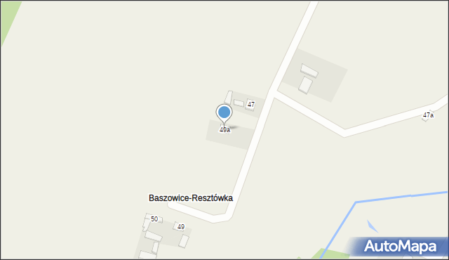 Baszowice, Baszowice, 49a, mapa Baszowice