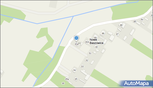 Baszowice, Baszowice, 91a, mapa Baszowice