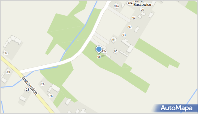 Baszowice, Baszowice, 96, mapa Baszowice