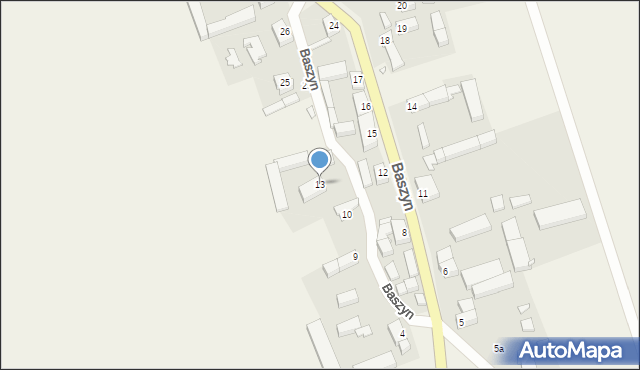 Baszyn, Baszyn, 13, mapa Baszyn