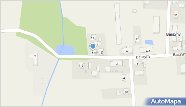 Baszyny, Baszyny, 24, mapa Baszyny