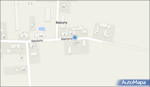 Baszyny, Baszyny, 6, mapa Baszyny