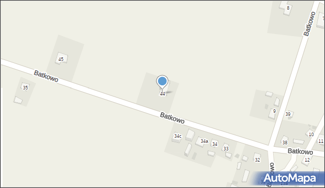 Batkowo, Batkowo, 44, mapa Batkowo
