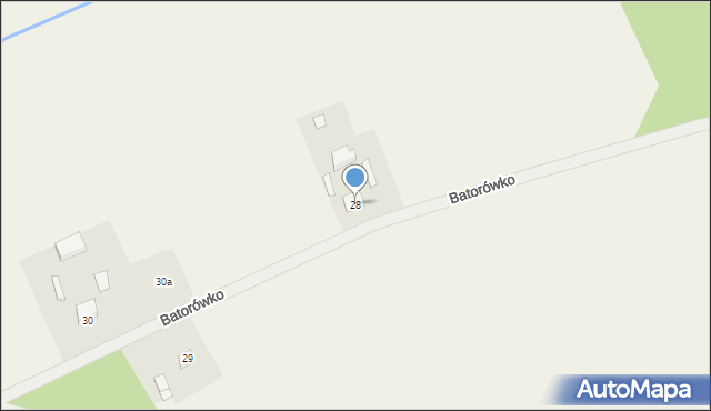 Batorówko, Batorówko, 28, mapa Batorówko