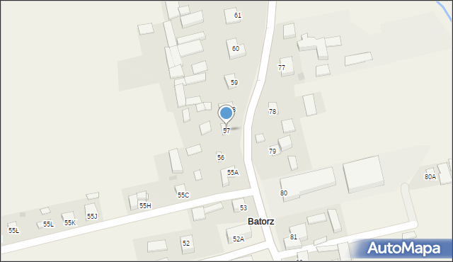 Batorz, Batorz Pierwszy, 57, mapa Batorz