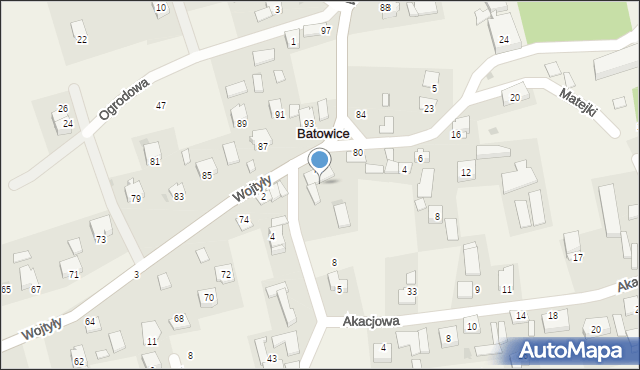 Batowice, Batowice, 18, mapa Batowice