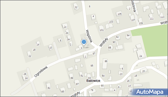 Batowice, Batowice, 90, mapa Batowice