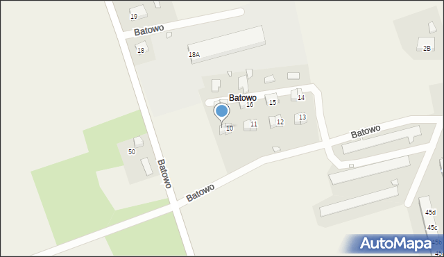 Batowo, Batowo, 10a, mapa Batowo