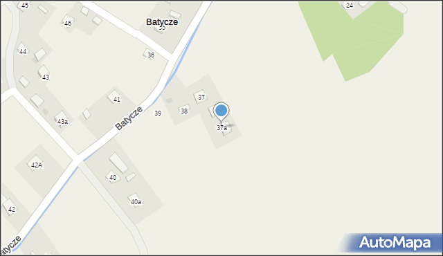 Batycze, Batycze, 37a, mapa Batycze