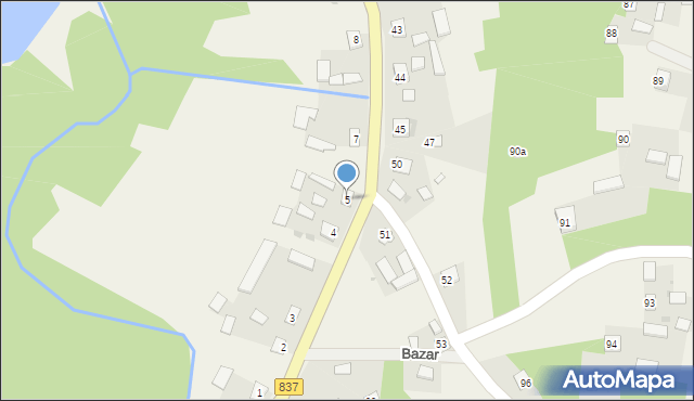 Bazar, Bazar, 5, mapa Bazar