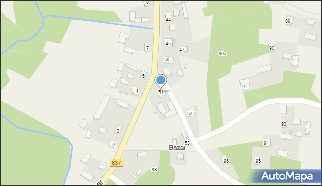 Bazar, Bazar, 51, mapa Bazar