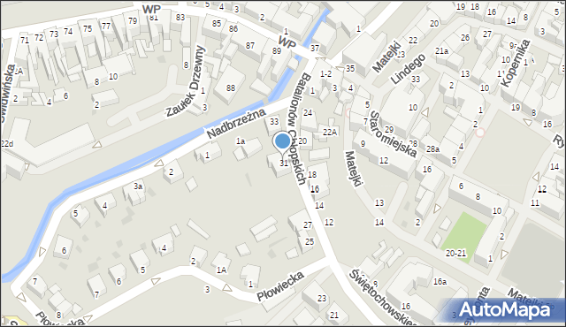 Białogard, Batalionów Chłopskich, 31, mapa Białogard