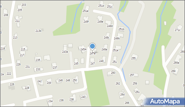 Bielsko-Biała, Barkowska, 247a, mapa Bielsko-Białej