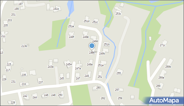 Bielsko-Biała, Barkowska, 249c, mapa Bielsko-Białej