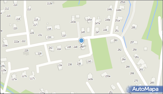 Bielsko-Biała, Barkowska, 250, mapa Bielsko-Białej