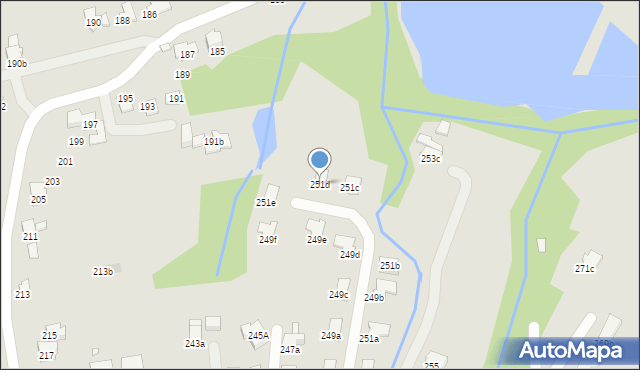 Bielsko-Biała, Barkowska, 251d, mapa Bielsko-Białej