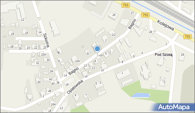 Bodzechów, Bagno, 7, mapa Bodzechów