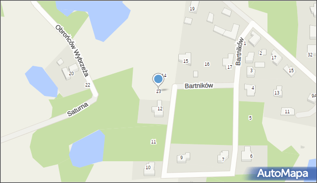 Bojano, Bartników, 13, mapa Bojano