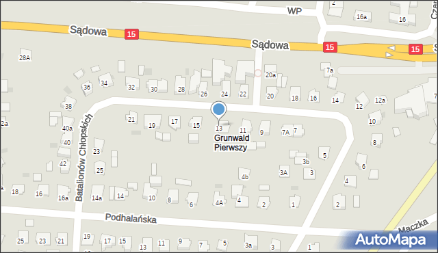 Brodnica, Batalionów Chłopskich, 13, mapa Brodnica