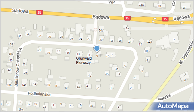 Brodnica, Batalionów Chłopskich, 9, mapa Brodnica