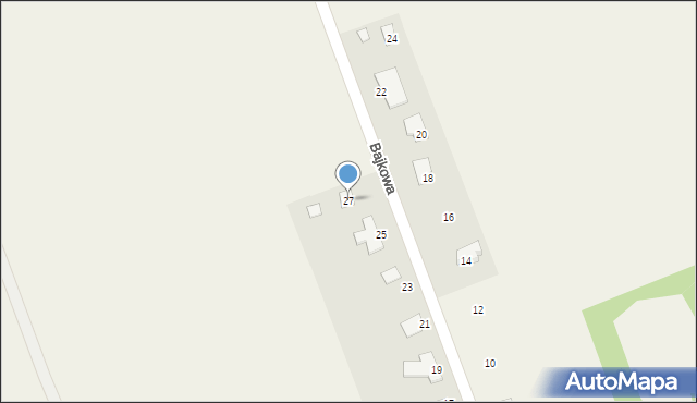 Bronisławów, Bajkowa, 27, mapa Bronisławów