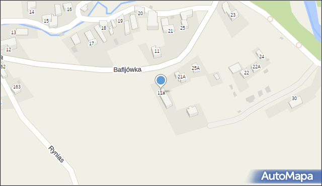 Brzegi, Bafijówka, 11a, mapa Brzegi