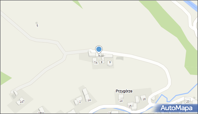 Brzegi, Bafijówka, 7, mapa Brzegi