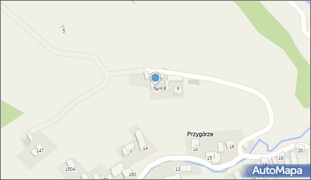 Brzegi, Bafijówka, 7A, mapa Brzegi