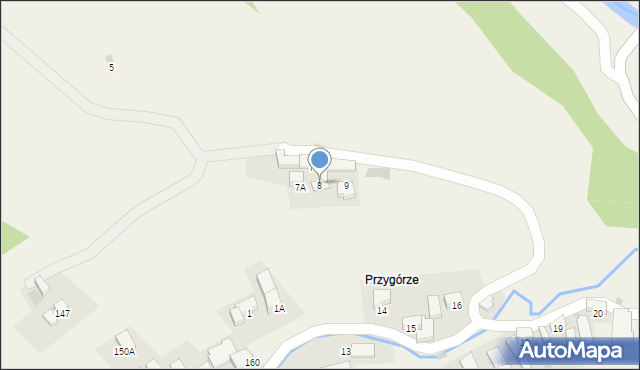 Brzegi, Bafijówka, 8, mapa Brzegi