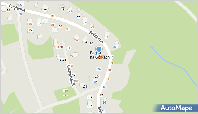 Brzesko, Bagienna, 100, mapa Brzesko