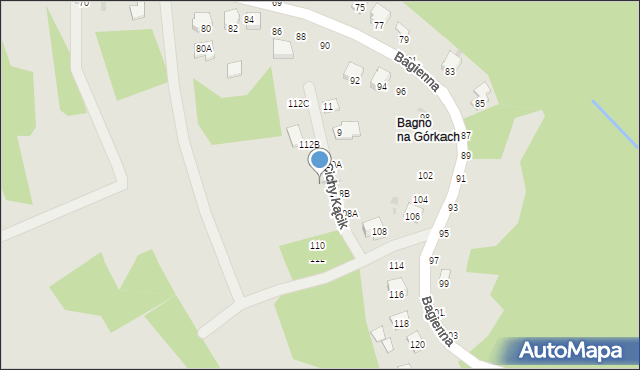 Brzesko, Bagienna, 112A, mapa Brzesko