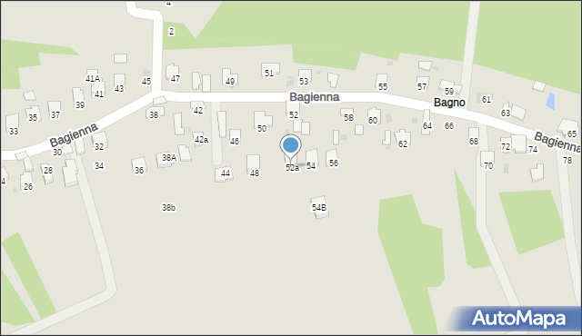 Brzesko, Bagienna, 52a, mapa Brzesko