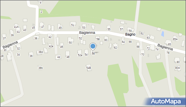 Brzesko, Bagienna, 56, mapa Brzesko