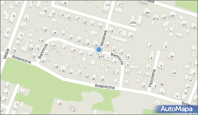 Bydgoszcz, Bartnicza, 9, mapa Bydgoszczy