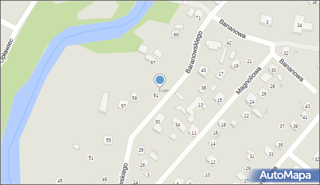 Bydgoszcz, Baranowskiego Władysława, dr., 63, mapa Bydgoszczy