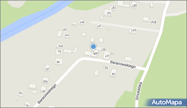 Bydgoszcz, Baranowskiego Władysława, dr., 95, mapa Bydgoszczy